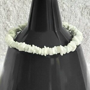 3/$20 7" Beautiful White/Blue Faux Coral Bracelet Quality Costume Jewelry!!